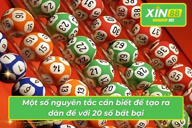 Nguyên tắc tạo dàn đề có 20 số trong xổ xố